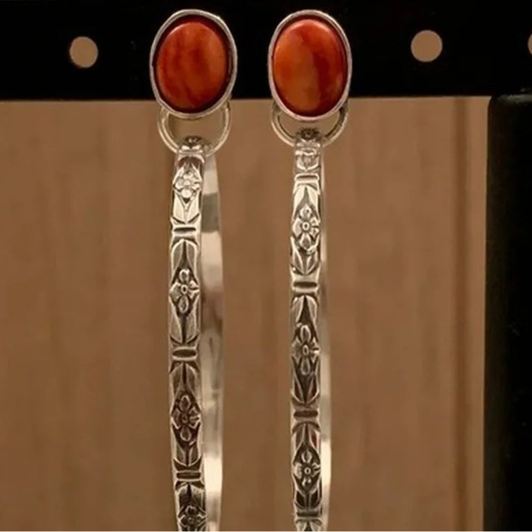 Ethnisch inspirierte Creolen-Ohrringe