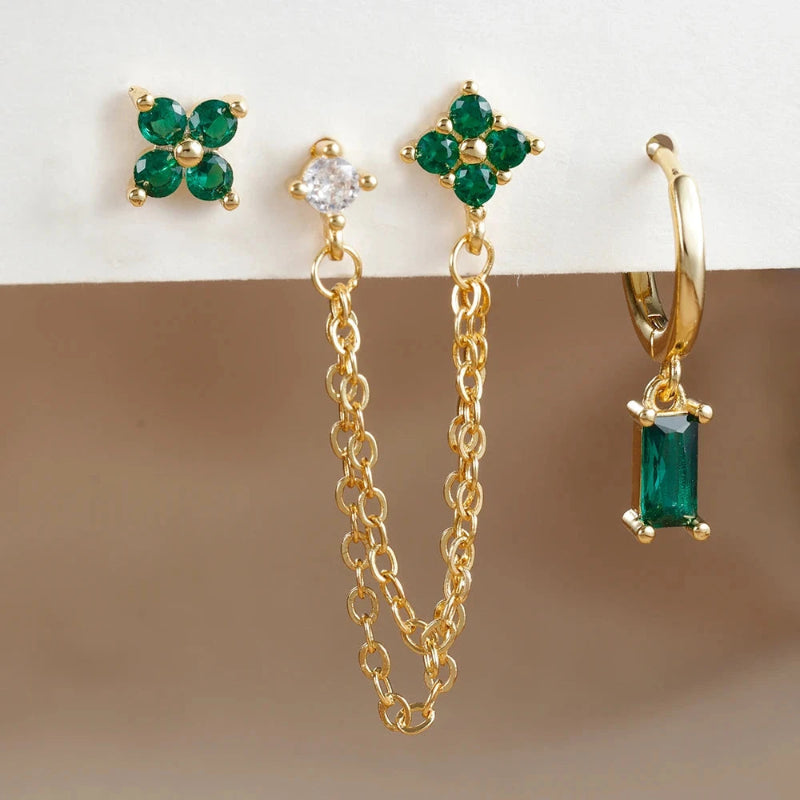 Ohrringe mit Zirkon-Geburtsstein