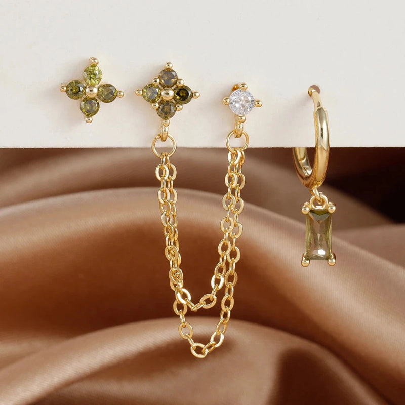 Ohrringe mit Zirkon-Geburtsstein