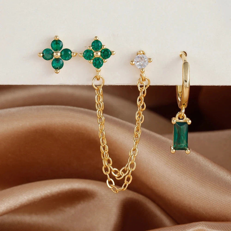 Ohrringe mit Zirkon-Geburtsstein