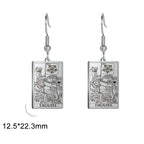 Boucles d'oreilles carte de tarot