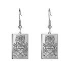 Boucles d'oreilles carte de tarot