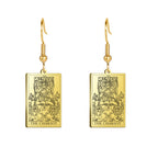Boucles d'oreilles carte de tarot