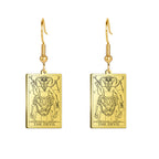 Boucles d'oreilles carte de tarot