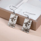 Boucles d'oreilles carte de tarot