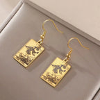 Boucles d'oreilles carte de tarot