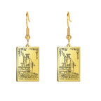 Boucles d'oreilles carte de tarot
