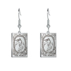 Boucles d'oreilles carte de tarot