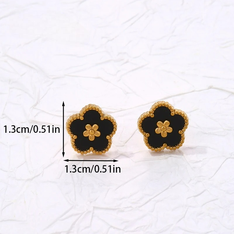 Ohrstecker mit 5-Blatt-Klee