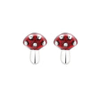 Ohrstecker Pilz Silber