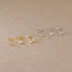 Ohrstecker Mondschein und Sterne Silber