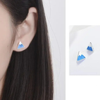 Dreieckige Ohrstecker Iceberg