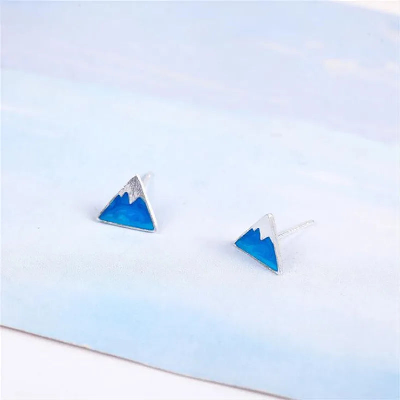 Dreieckige Ohrstecker Iceberg