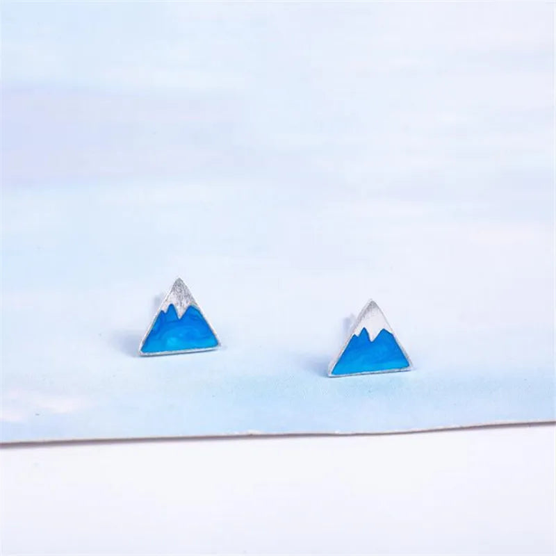 Dreieckige Ohrstecker Iceberg