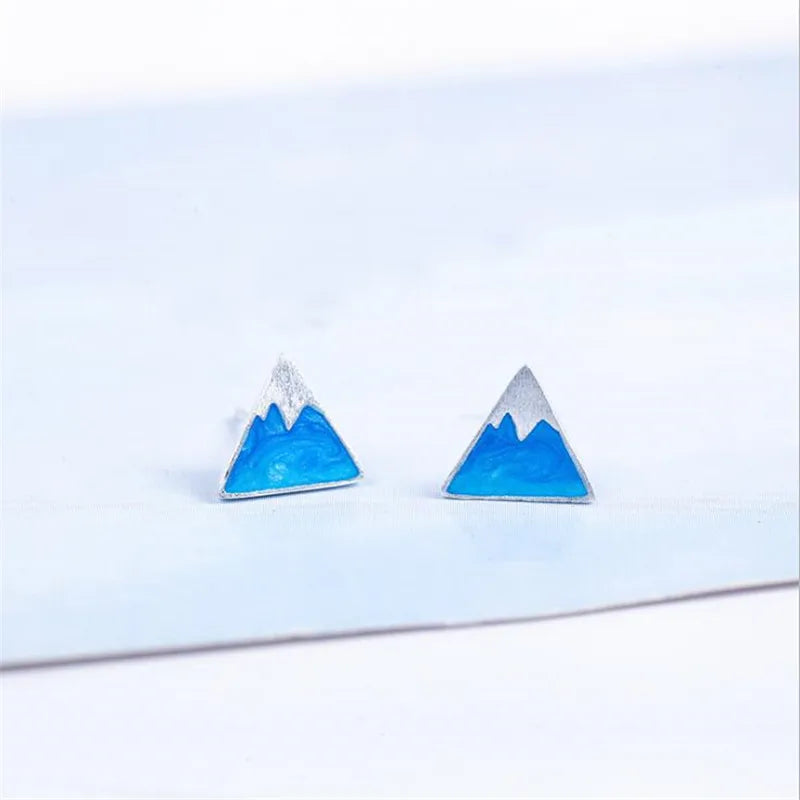 Dreieckige Ohrstecker Iceberg