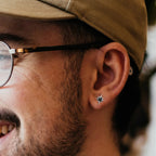 Ohrstecker Stern mit Zirkonia