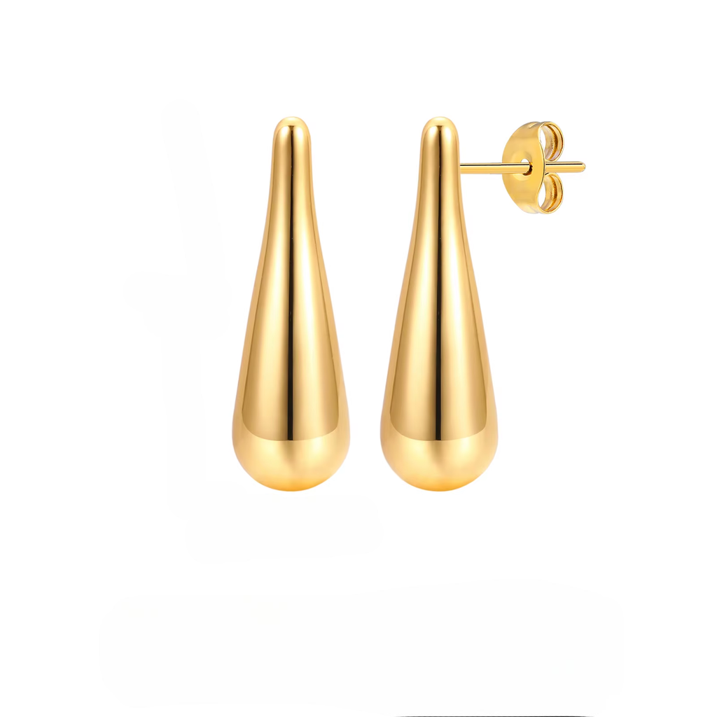 Feine Ohrstecker Tropfenform