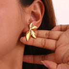Ohrstecker Blumen Gold