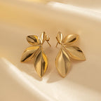 Ohrstecker Blumen Gold