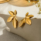 Ohrstecker Blumen Gold