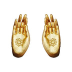 Ohrstecker Buddha-Hand Gold