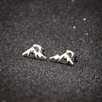 Ohrstecker Berg für Damen oder Herren Silber