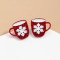 Mug Ohrstecker mit Schneeflocke