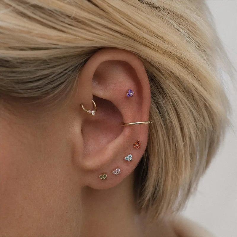 Stecker-Ohrringe mit Geburtsstein