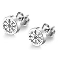 Viking Vegvisir Ohrstecker