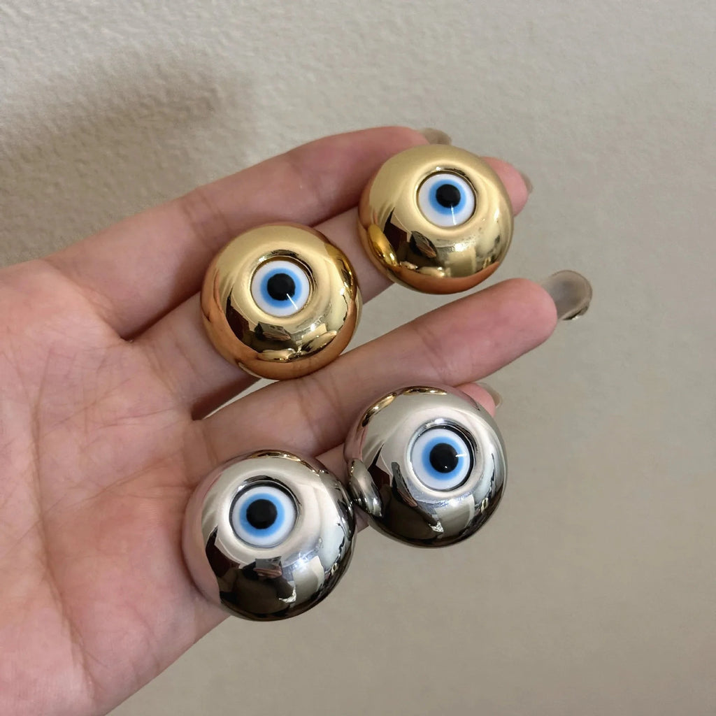 Vintage Ohrstecker gegen den bösen Blick Silber