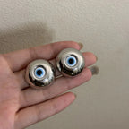Vintage Ohrstecker gegen den bösen Blick Silber