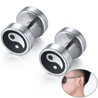 Yin Yang Ohrstecker für Herren