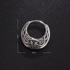 Nordische Wikinger Creolen Ohrringe Silber