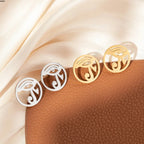 Ägyptische Ohrringe Auge des Oudjat Gold Silber