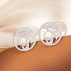 Ägyptische Ohrringe Auge des Oudjat Silber