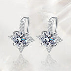 Ohrringe Sternschnuppen-Umarmung Moissanit 