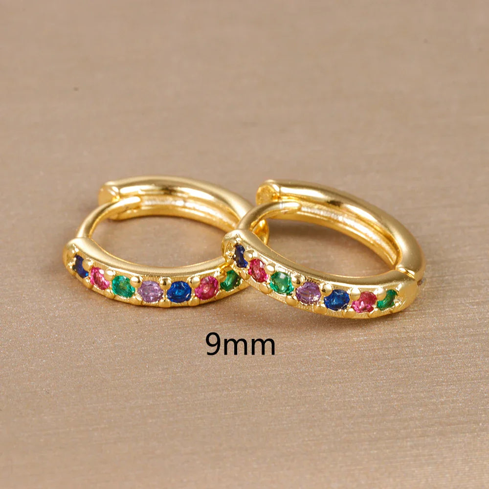 Damen-Ohrringe Regenbogen