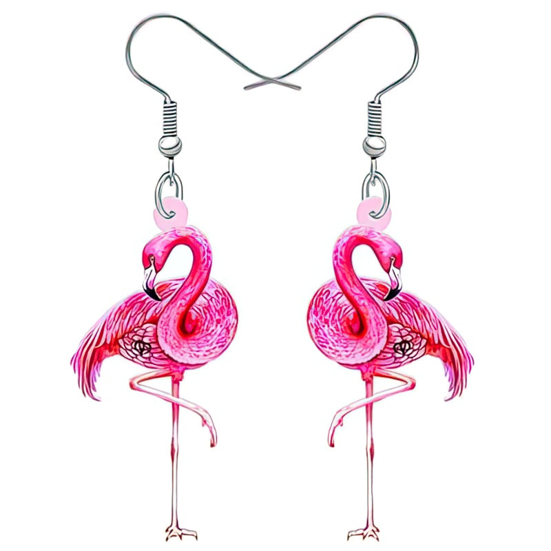 Ohrringe mit rosa Flamingos 