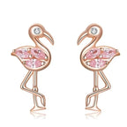 Ohrringe Flamingosteine