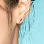 Ohrringe Flamingosteine