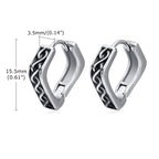 Geometrische Wikinger Herren Ohrringe3