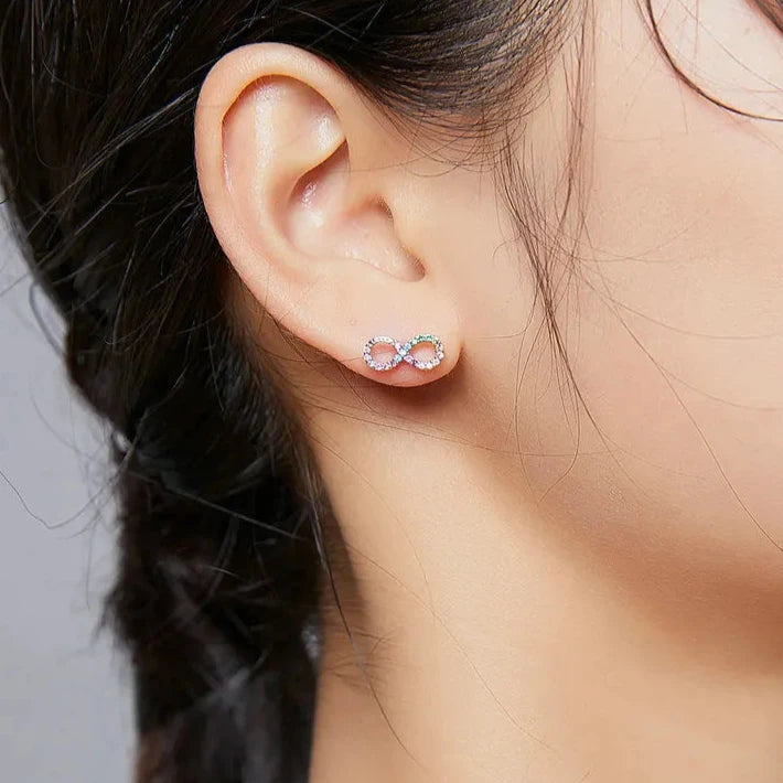 Unendliche Ohrringe Mehrfarbig