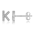 Initialen-Ohrringe aus Silber k