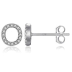 Initialen-Ohrringe aus Silber o