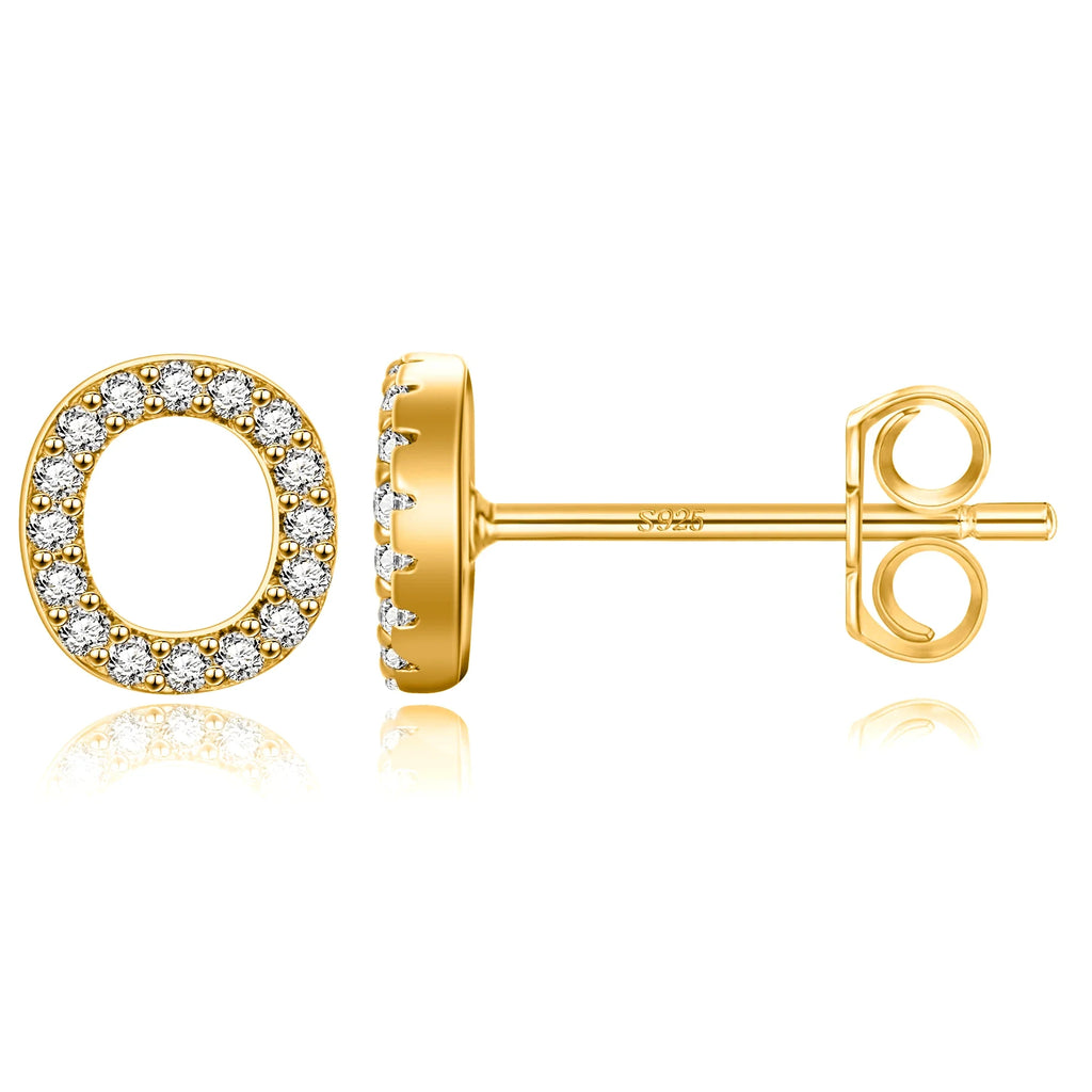 Initialen-Ohrringe aus Gold o