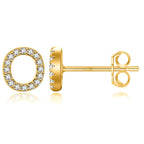 Initialen-Ohrringe aus Gold o