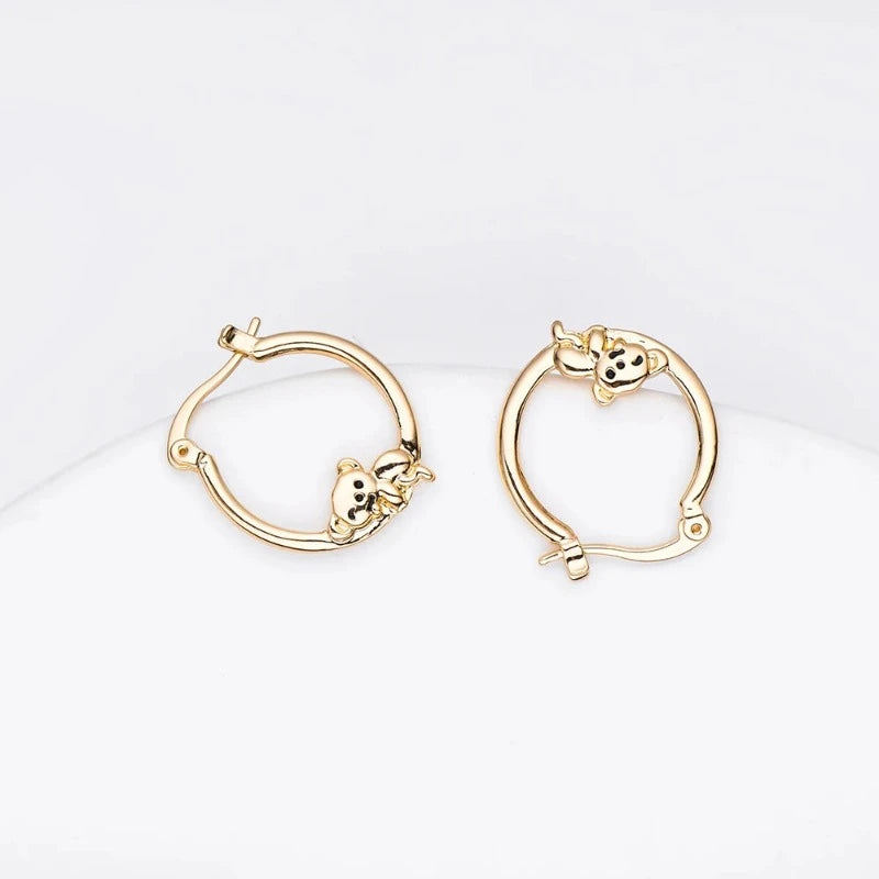 Koala Ohrringe Ringe