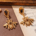 Tigerauge-Bienen-Ohrringe zum Hängen