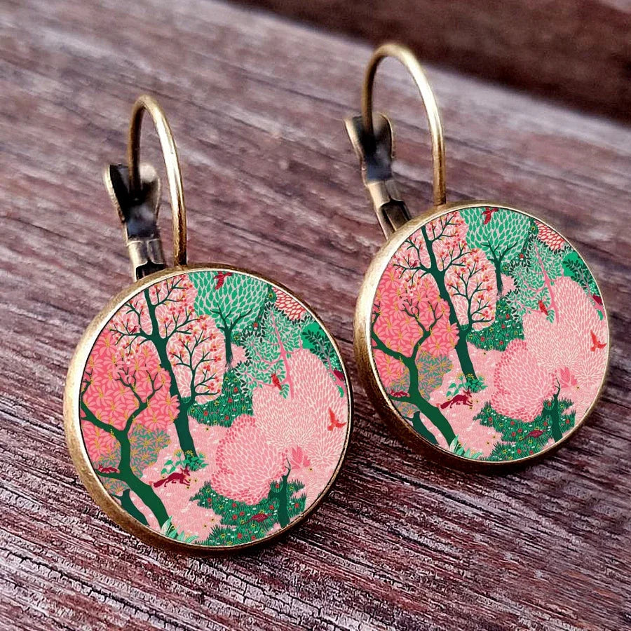 Baum-des-Lebens-Hängende Ohrringe Stil 5