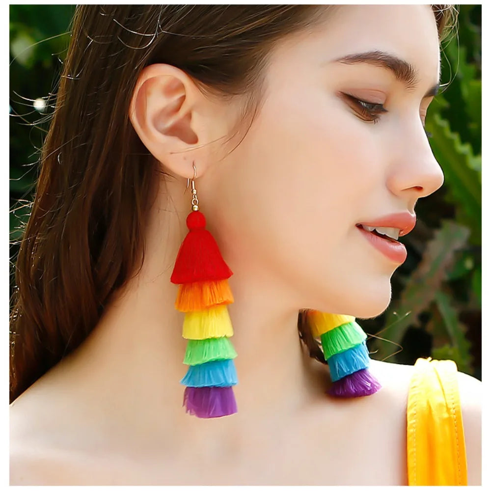 Regenbogen-Ohrringe für Damen